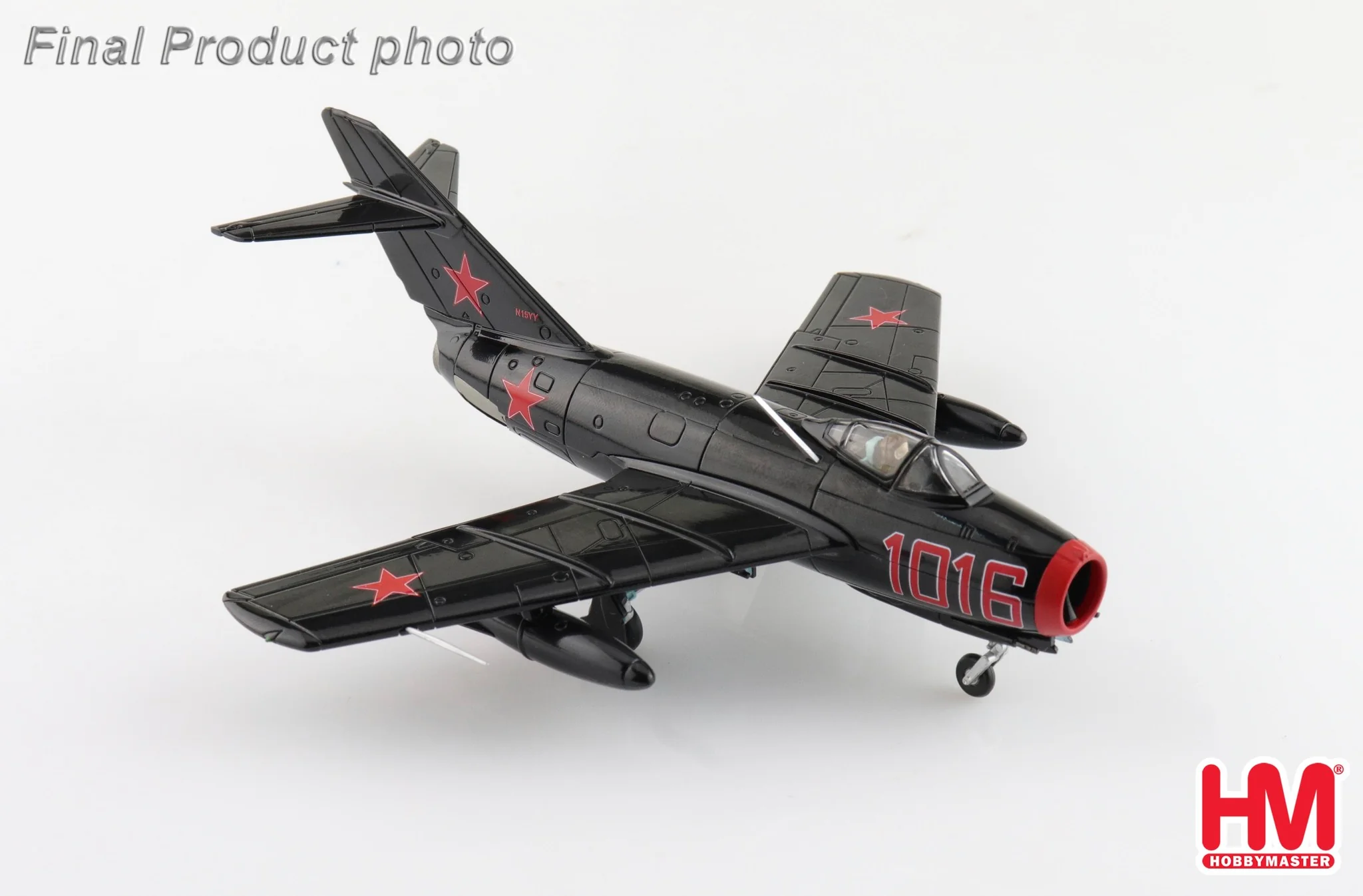 Mikoyan-Gurevich MIG-15bis Experimental Red 1016 Combat Air Musem Kansas Diecast 1:72 Scale Model - Hobby Master HA2422 - Image 5