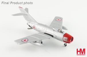 Mikoyan-Gurevich MIG-15bis Red 08 Chinese People's Volunteers AF 1950s Diecast 1:72 Scale Model - Hobby Masters HA2429 - Image 2