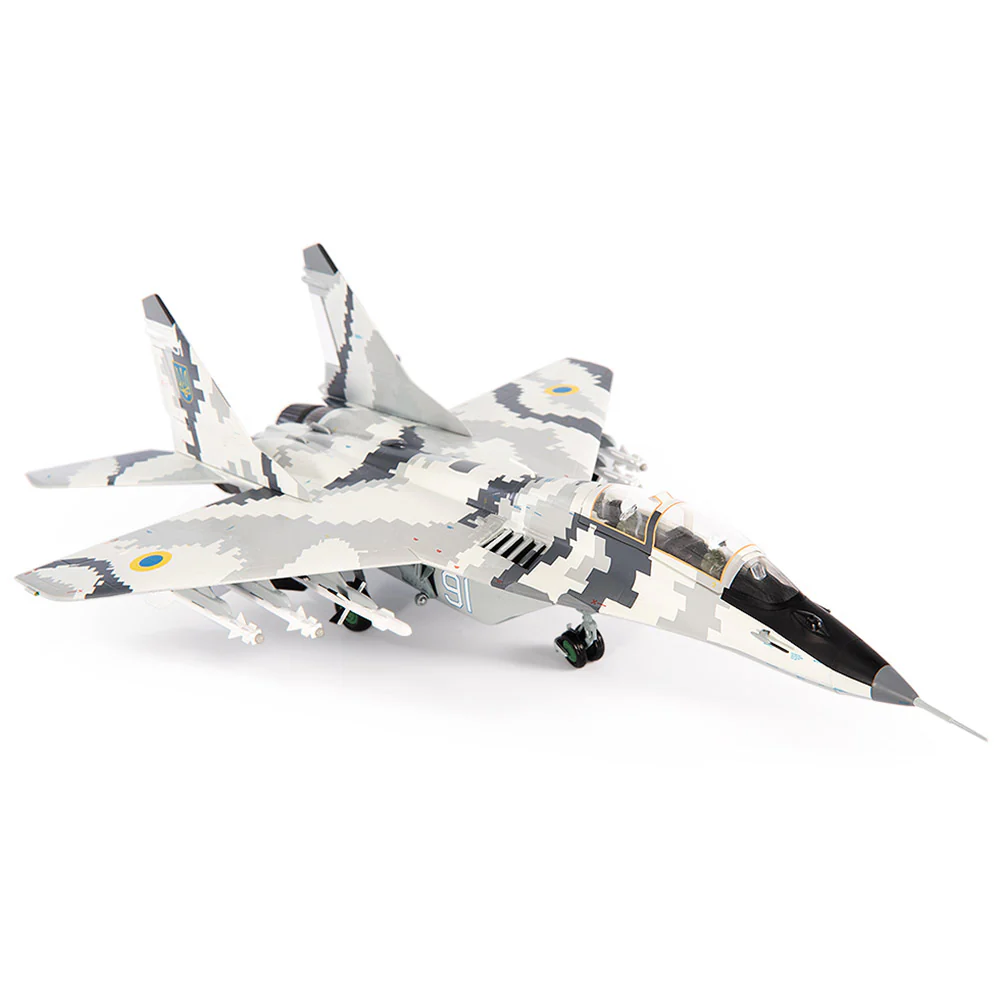 Mikoyan MiG-29UB Fulcrum B Ukraine Air Force Vasylkiv Airbase Diecast 1:72 Scale Model - JC Wings JCW-72-MG29-015 - Image 4