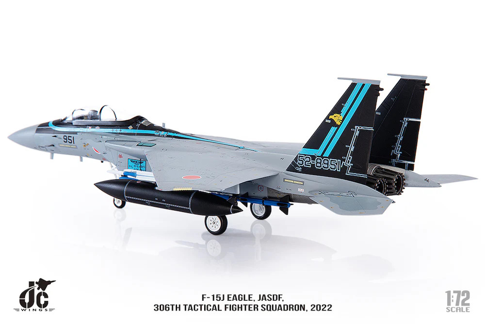 Mitsubishi F-15J Eagle JASDF - 306th Tactical Fighter Squadron Diecast 1:72 Scale Model - JC Wings JCW-72-F15-022 - Image 4