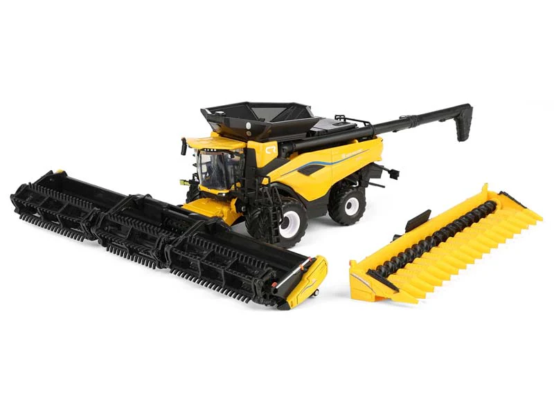 New Holland CR11 Combine w/ Corn Head & Draper Head (Prestige Collection) Diecast 1:64 Scale Model - ERTL 61017