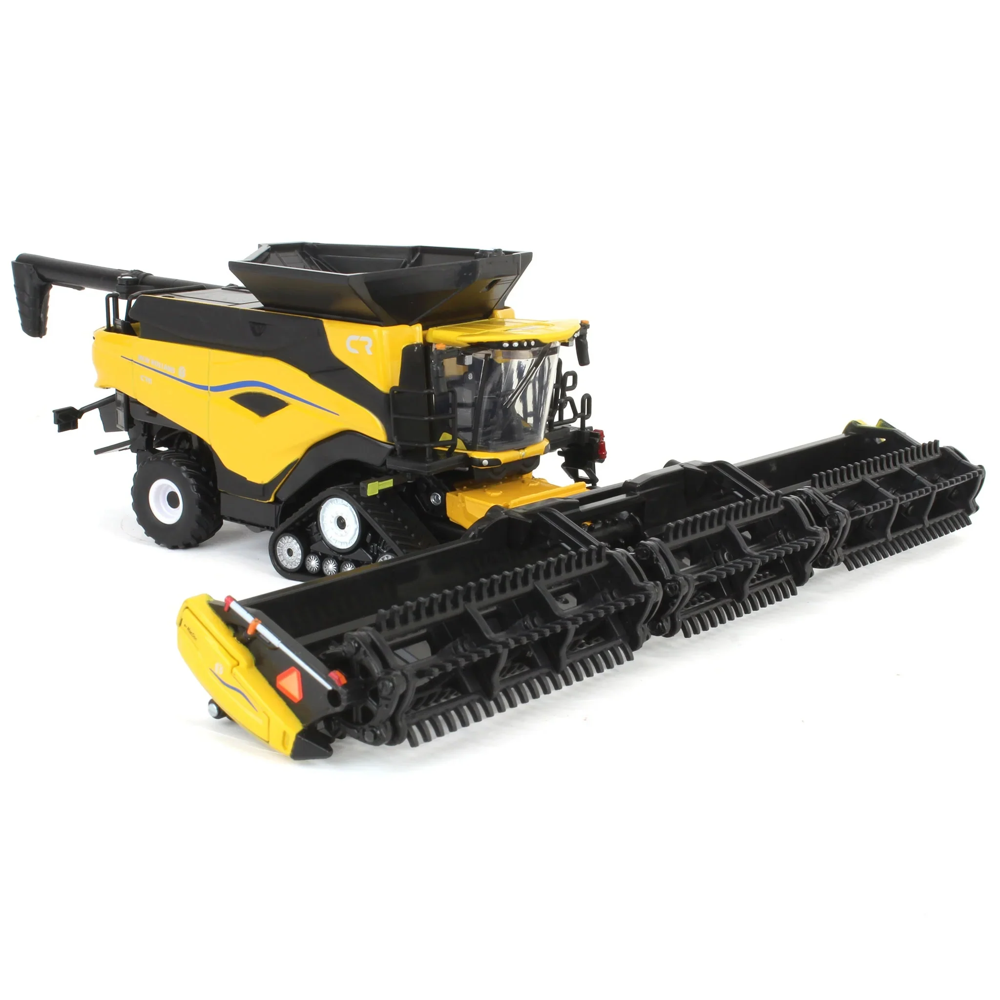 New Holland CR11 Tracked Combine w/ Corn Head & Draper Head 2025 Farm Show Diecast 1:64 Scale Model - ERTL 61022 - Image 5