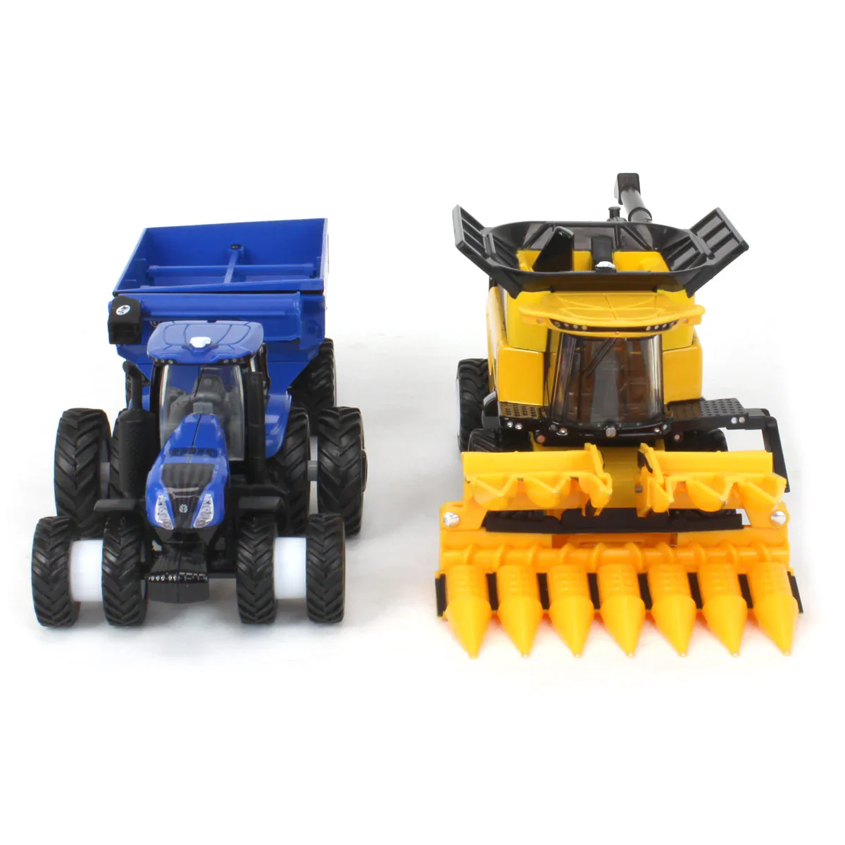 New Holland CR8.90 Combine Tractor & J&M Grain Cart Set Diecast 1:64 Scale Model - ERTL ERT13996 - Image 9
