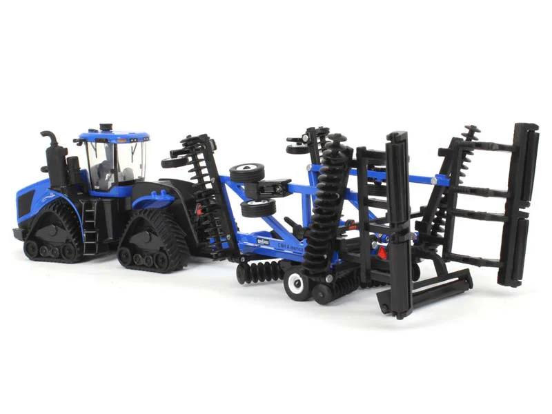 New Holland T9.700 SmartTrax II w/ PLM Intel & Folding Disc Diecast 1:64 Scale Model - ERTL ERT13995 - Image 4