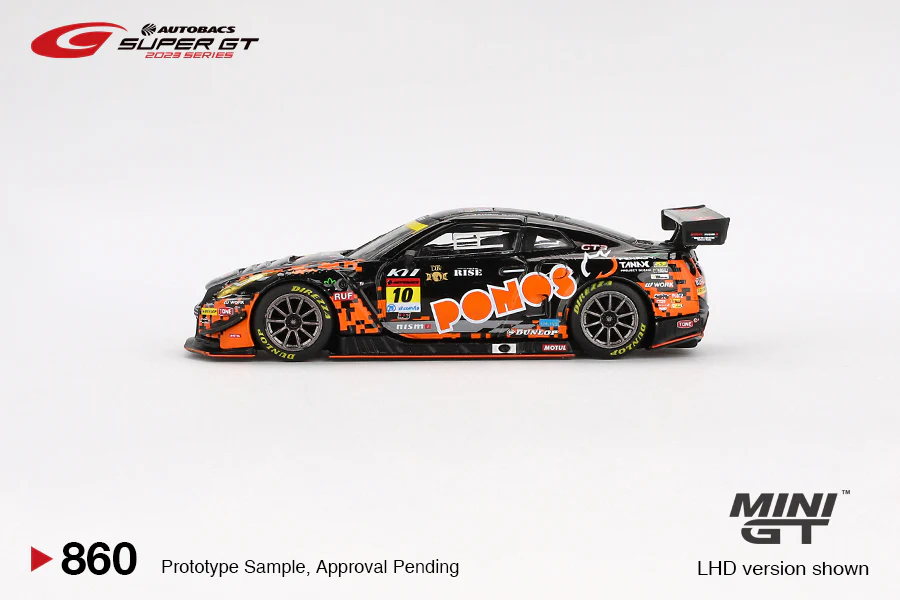 Nissan GT-R NISMO GT3 #10 PONOS GAINER GT-R GAINER 2023 SUPER GT SERIES (Mini GT-Japan Exclusive) Diecast 1:64 Scale Model - TSM MGT00860 - Image 3