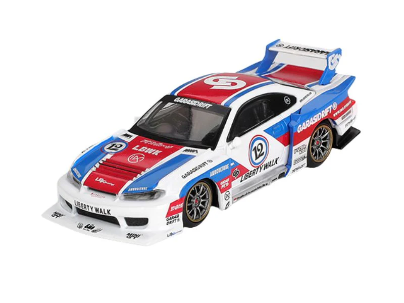 Nissan LB-Super Silhouette S15 SILVIA GARASIDRIFT x LBWK 2025 (Mini GT) Diecast 1:64 Scale Model - TSM MGT01022