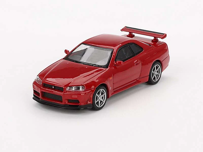 Nissan Skyline GT-R (R34) V-Spec Active Red (Mini GT) Diecast 1:64 Scale Model - TSM MGT00796