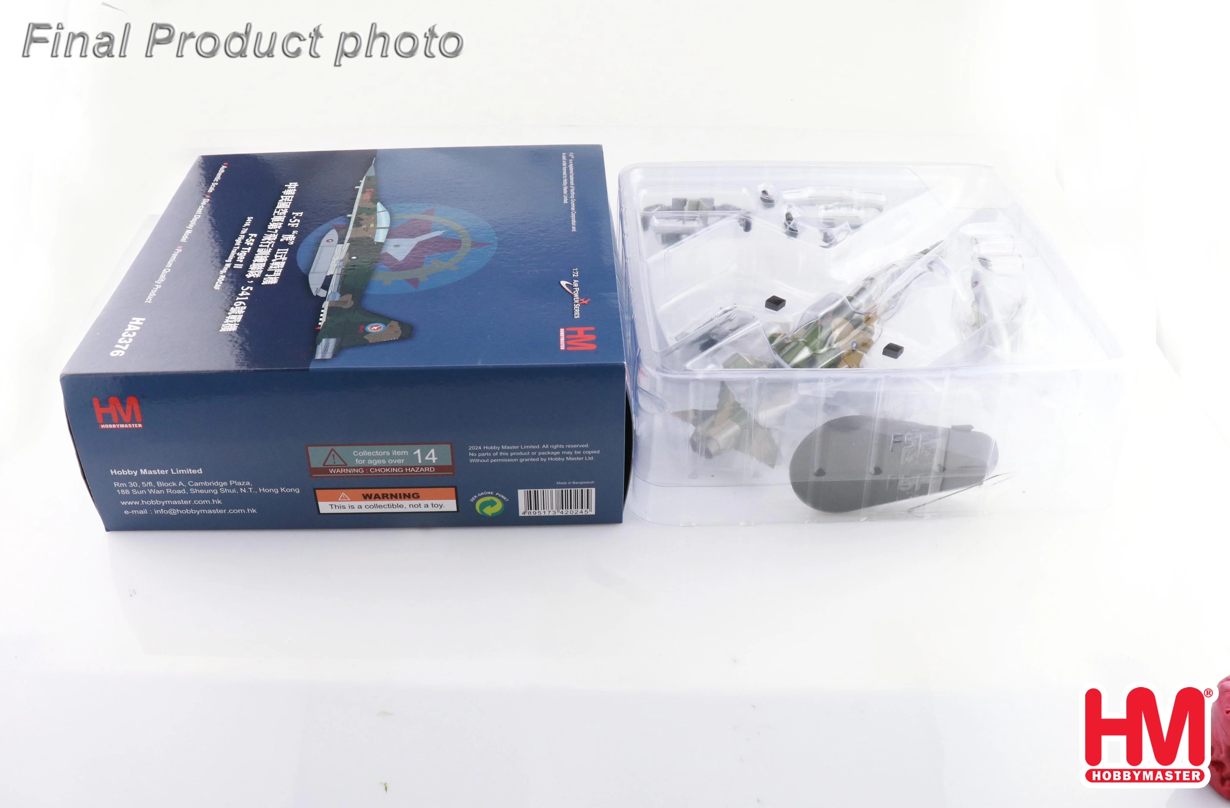 Northrop F-5F Tiger II 5380, 46th Aggressor Sqn. ROCAF Diecast 1:72 Scale Model - Hobby Master HA3376 - Image 6