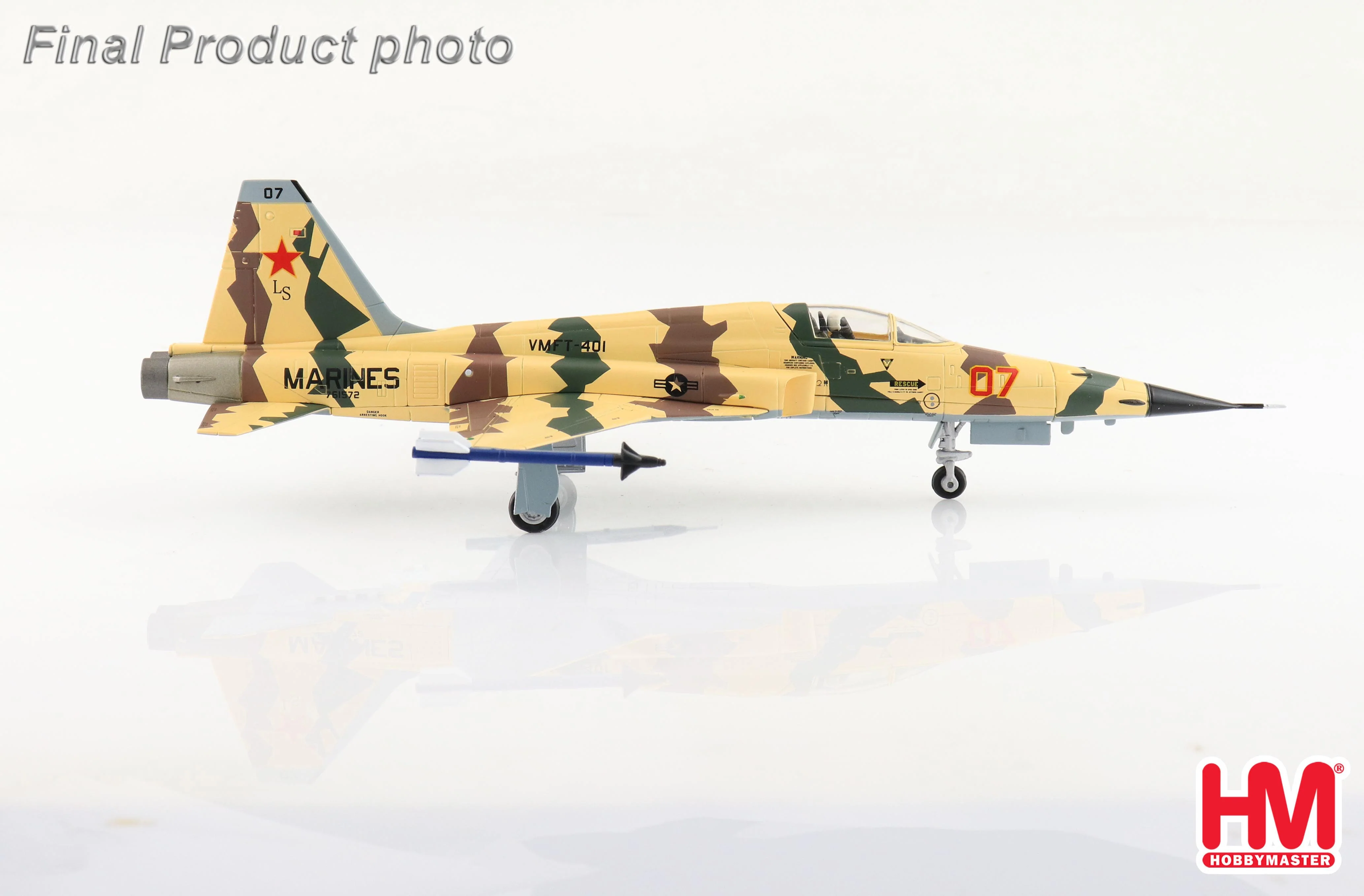 Northrop Grumman F-5N Tiger II 761572, VMFT-401 US Marines Yuma 2018 Diecast 1:72 Scale Model - Hobby Master HA3398 - Image 4