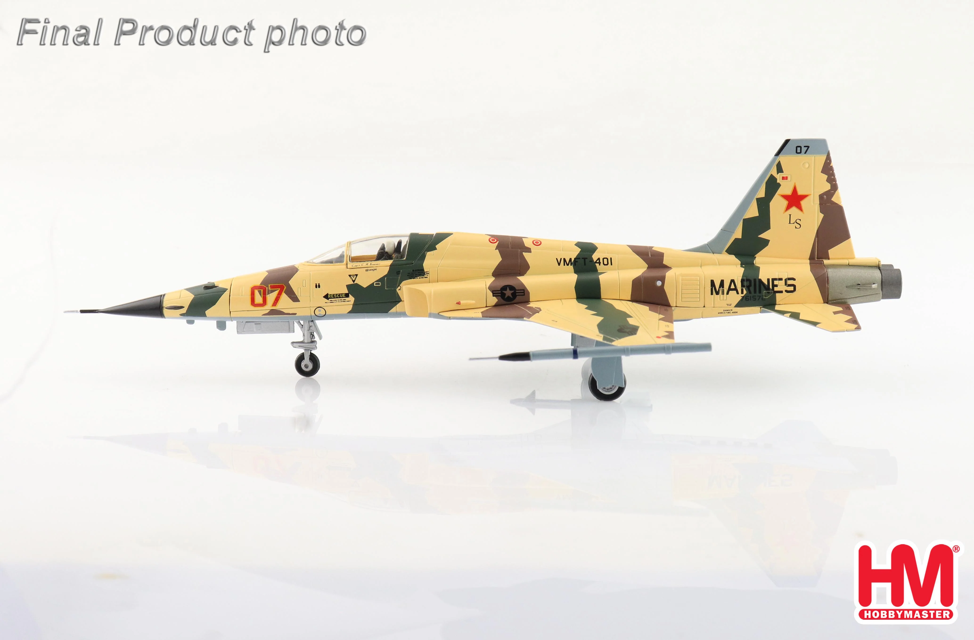 Northrop Grumman F-5N Tiger II 761572, VMFT-401 US Marines Yuma 2018 Diecast 1:72 Scale Model - Hobby Master HA3398 - Image 5