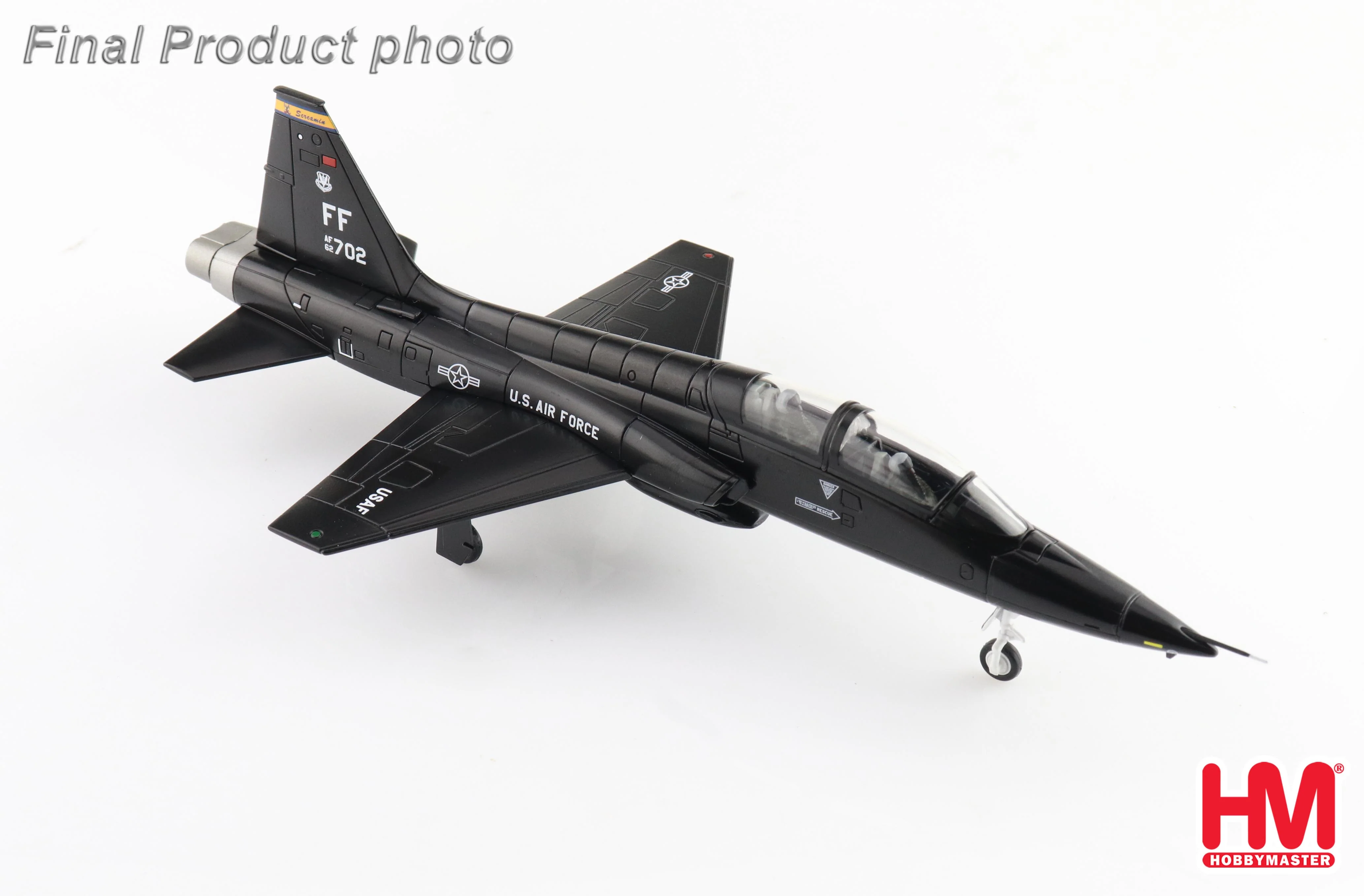 Northrop T-38A Talon 62-3702, 7th FTS Hampton Langley AFB 2023 Diecast 1:72 Scale Model - Hobby Master HA5412 - Image 4