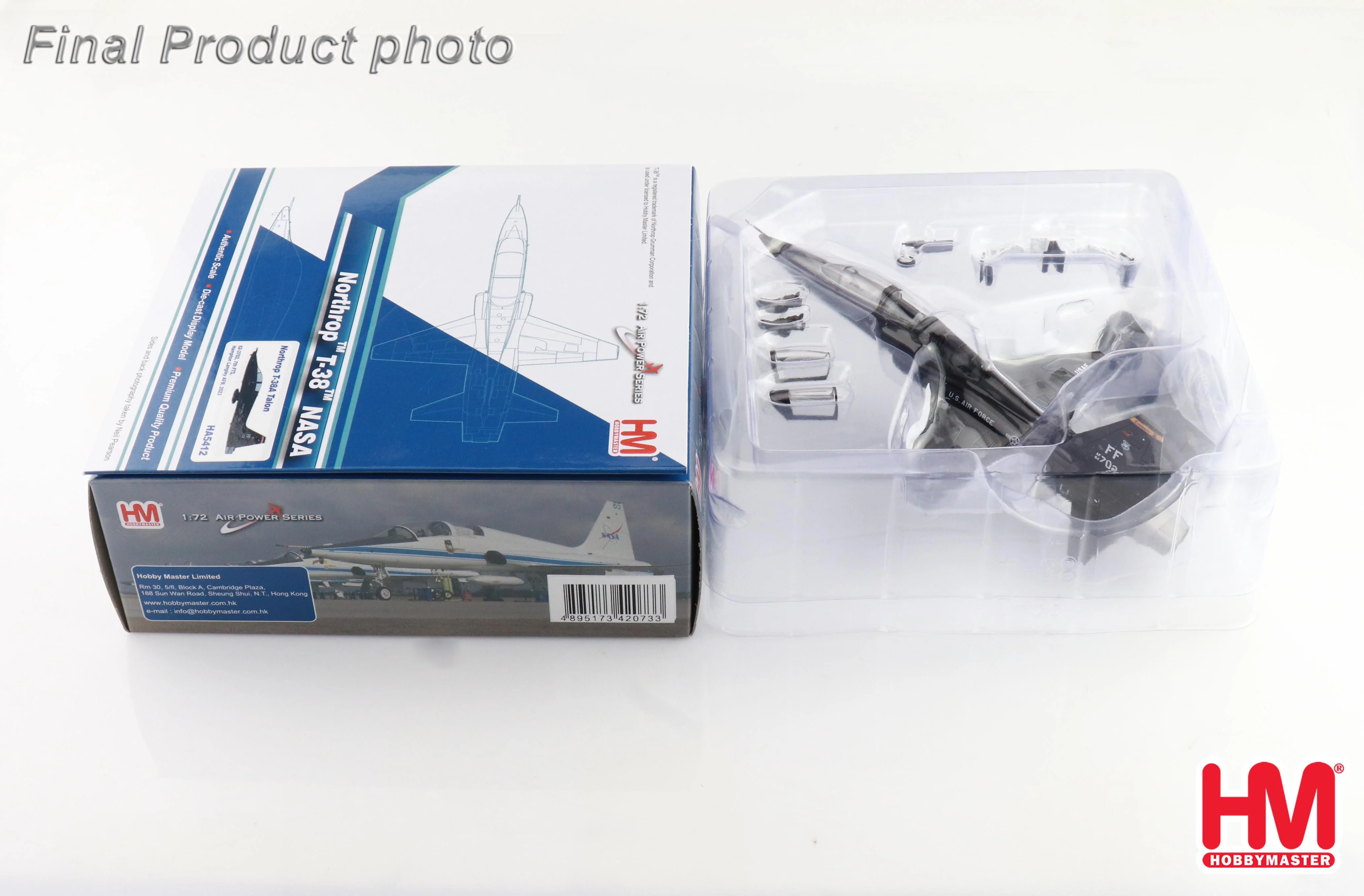 Northrop T-38A Talon 62-3702, 7th FTS Hampton Langley AFB 2023 Diecast 1:72 Scale Model - Hobby Master HA5412 - Image 7