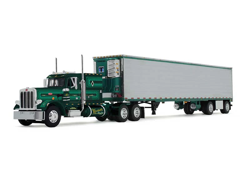 Peterbilt Model 359 w/ 60" Vintage Sleeper & 53' Utility Trailer w/ Skirts (Big Rigs Series II #2: Hardwick Motor Freight) Diecast 1:64 Scale Model - DCP 69-2100