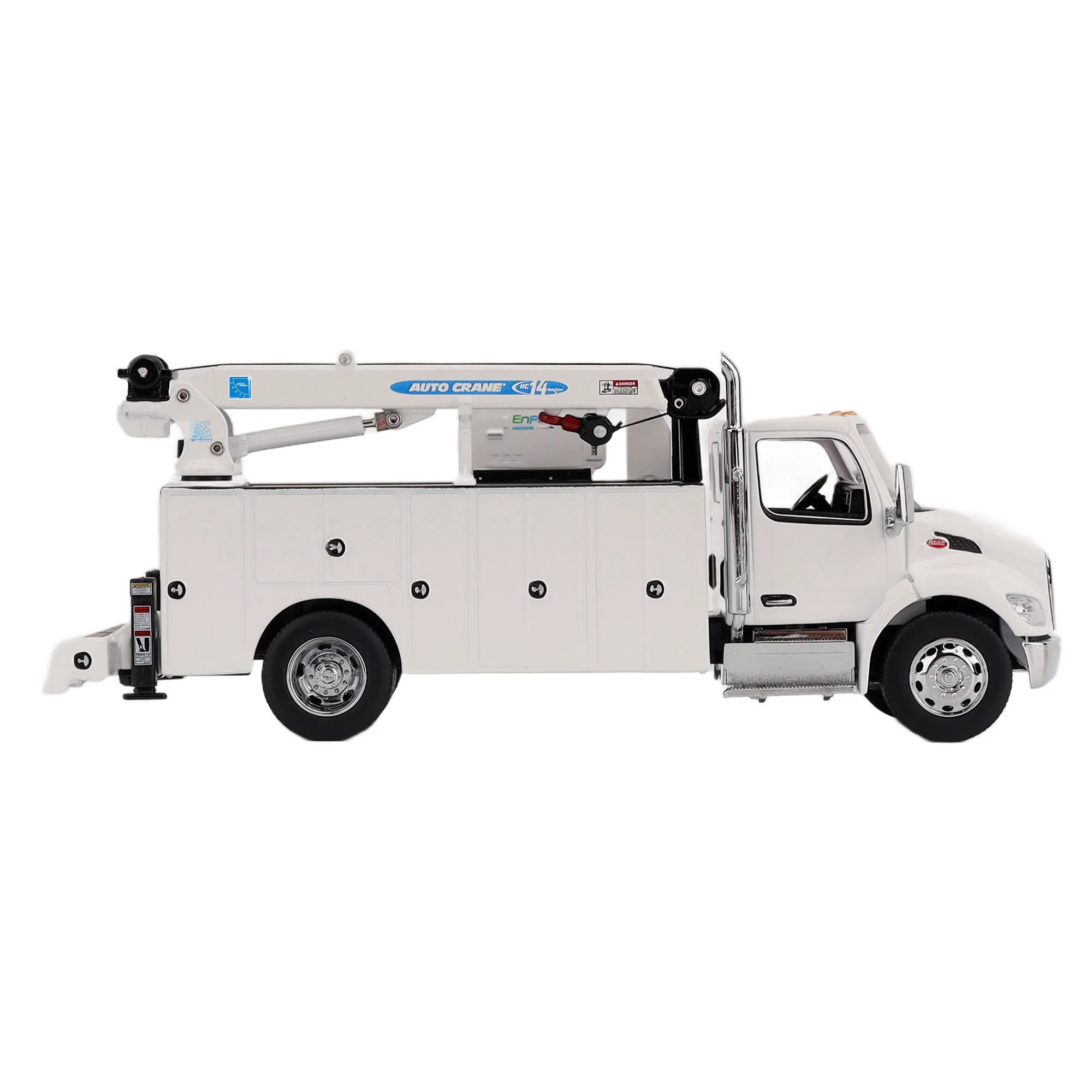 Peterbilt Model 536 Auto-Crane Titan85-Body HC14-Crane Work Truck w/ AC40 Compressor and Miller Trailblazer Welder (Transport Series) Diecast 1:50 Scale Model - Diecast Masters 71214 - Image 3