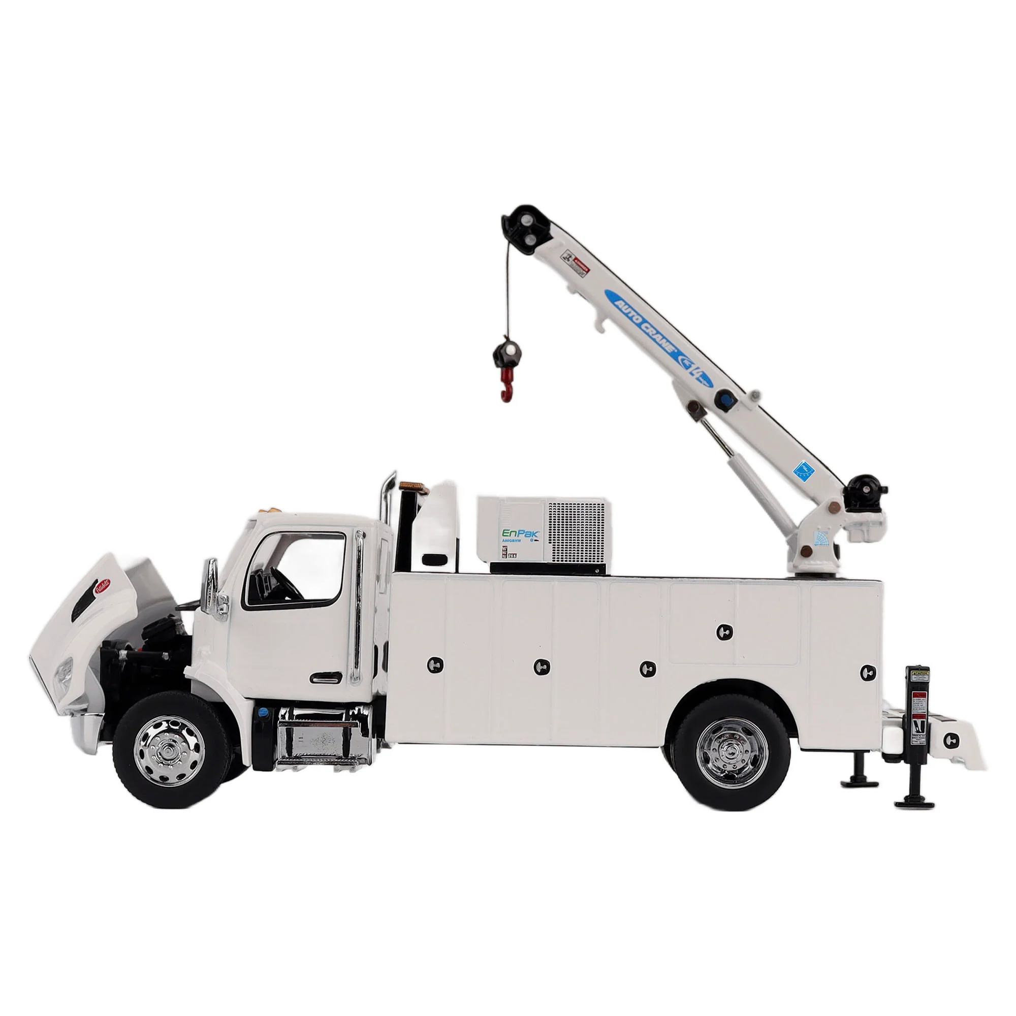 Peterbilt Model 536 Auto-Crane Titan85-Body HC14-Crane Work Truck w/ AC40 Compressor and Miller Trailblazer Welder (Transport Series) Diecast 1:50 Scale Model - Diecast Masters 71214 - Image 5