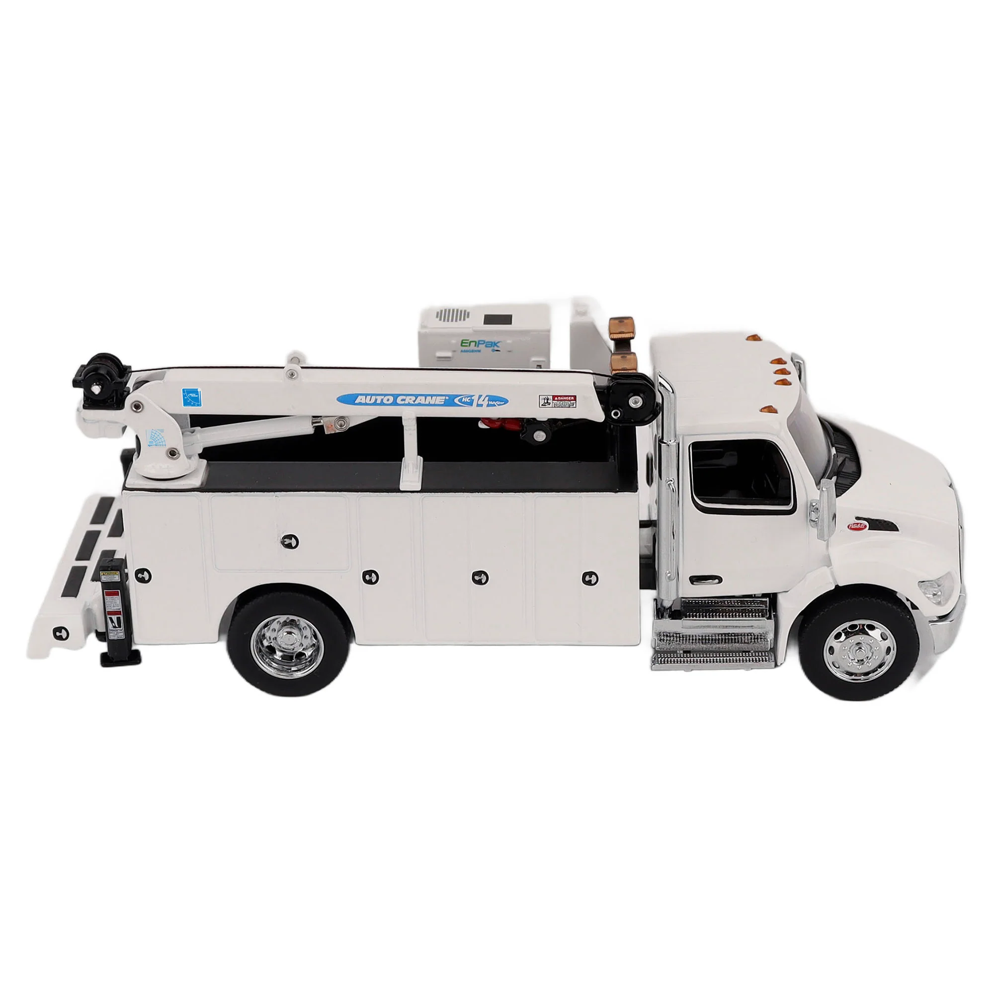 Peterbilt Model 536 Auto-Crane Titan85-Body HC14-Crane Work Truck w/ AC40 Compressor and Miller Trailblazer Welder (Transport Series) Diecast 1:50 Scale Model - Diecast Masters 71214 - Image 7