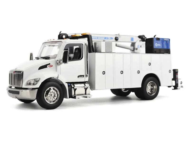 Peterbilt Model 536 Auto-Crane Titan85-Body HC14-Crane Work Truck w/ Miller EnPak Diecast 1:50 Scale Model - Diecast Masters 71223