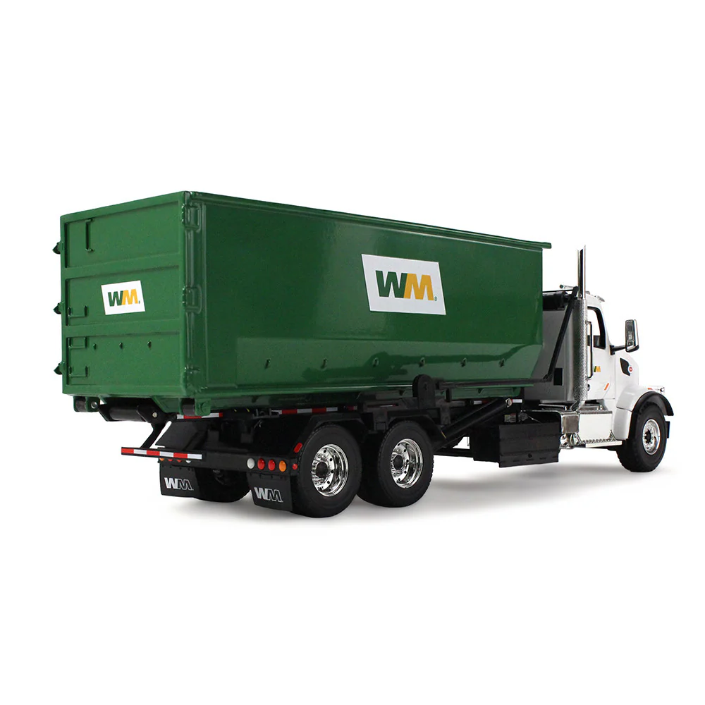 Peterbilt Model 567 w/ 40 Yard Roll-Off Container (Waste Management) Diecast 1/34 Scale Model - First Gear 10-4395D - Image 3