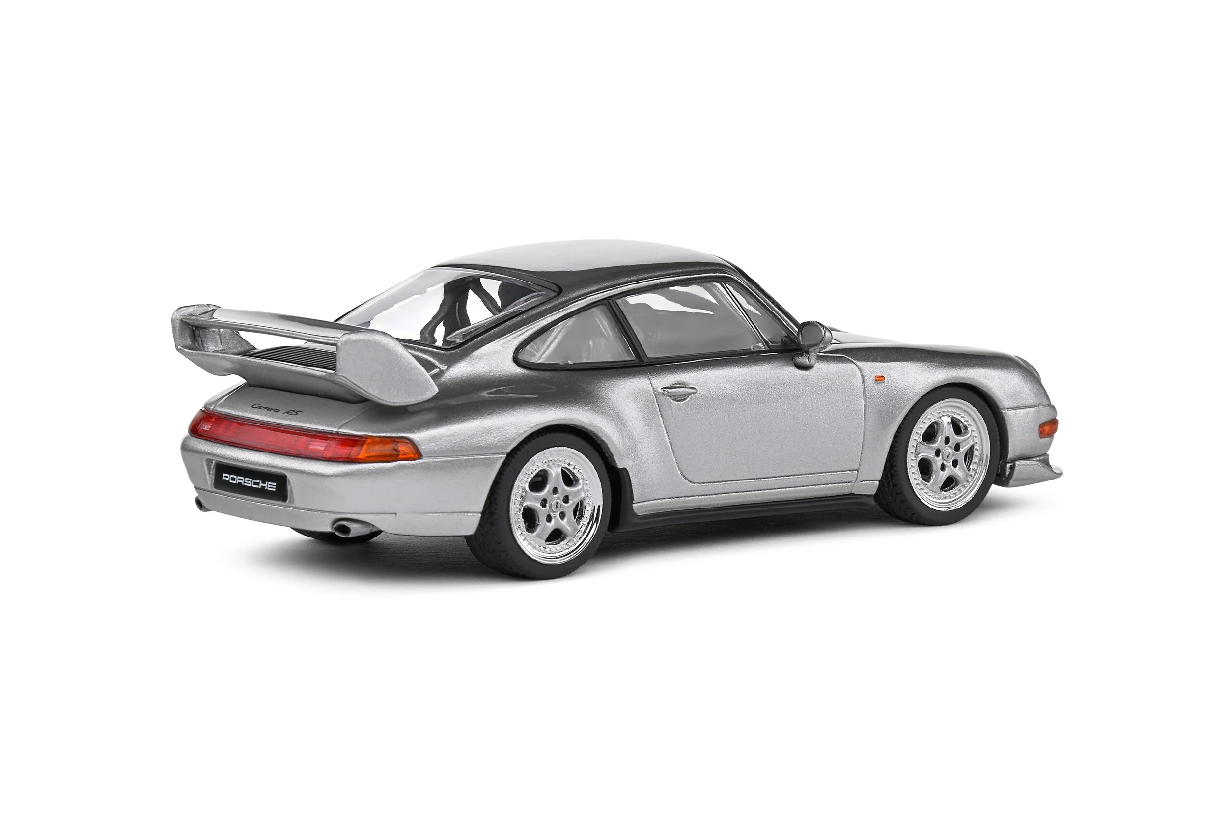 Porsche 993 RS Clubsport - Silver Diecast 1:43 Scale Model - Solido S4313803 - Image 2