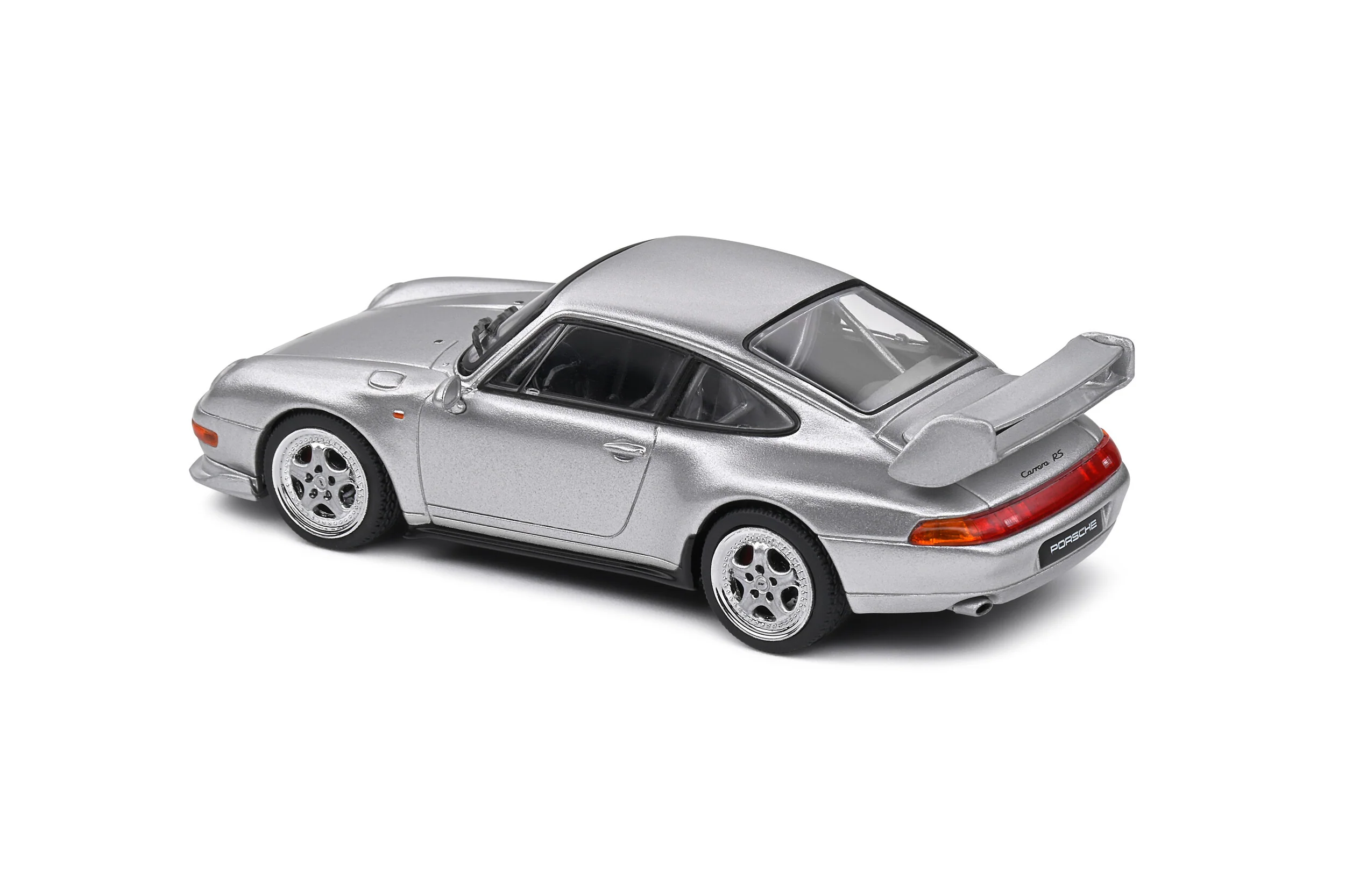 Porsche 993 RS Clubsport - Silver Diecast 1:43 Scale Model - Solido S4313803 - Image 5
