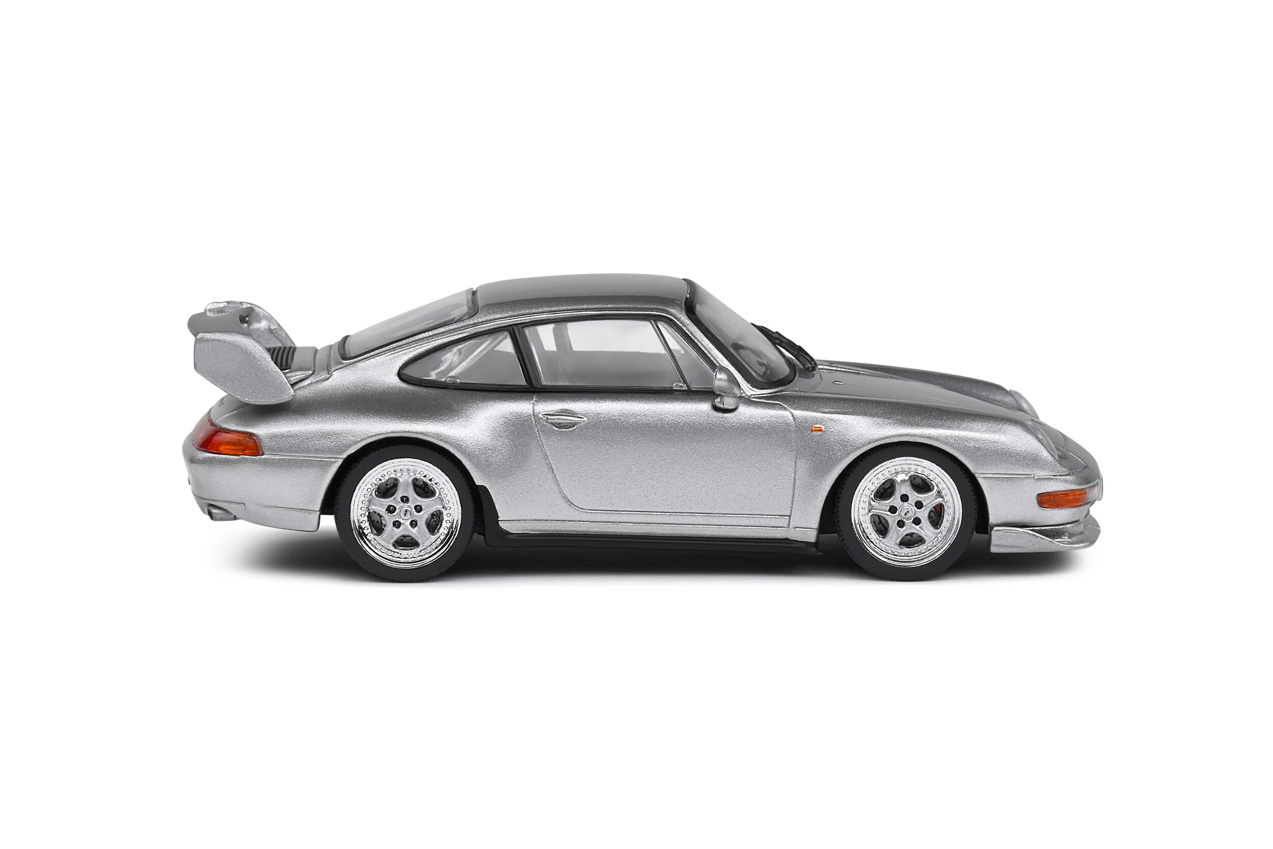 Porsche 993 RS Clubsport - Silver Diecast 1:43 Scale Model - Solido S4313803 - Image 7