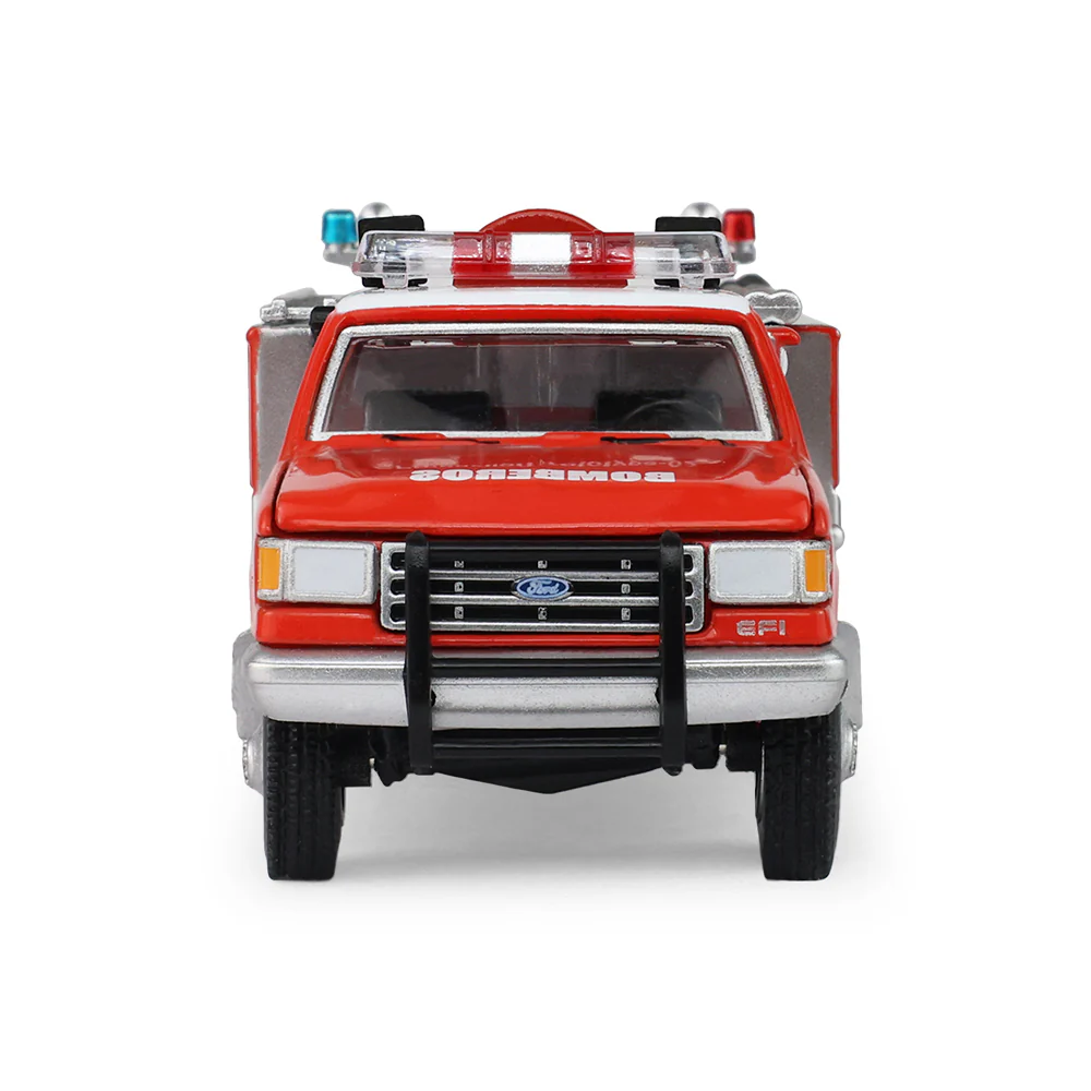 PRE-ORDER - 12 PACK 1990 Ford F-350 Mini Pumper Fire Truck – Heroico Cuerpo de Bomberos Distrito Federal Mexico Diecast 1:64 Scale Model - Greenlight 30580 - Image 4