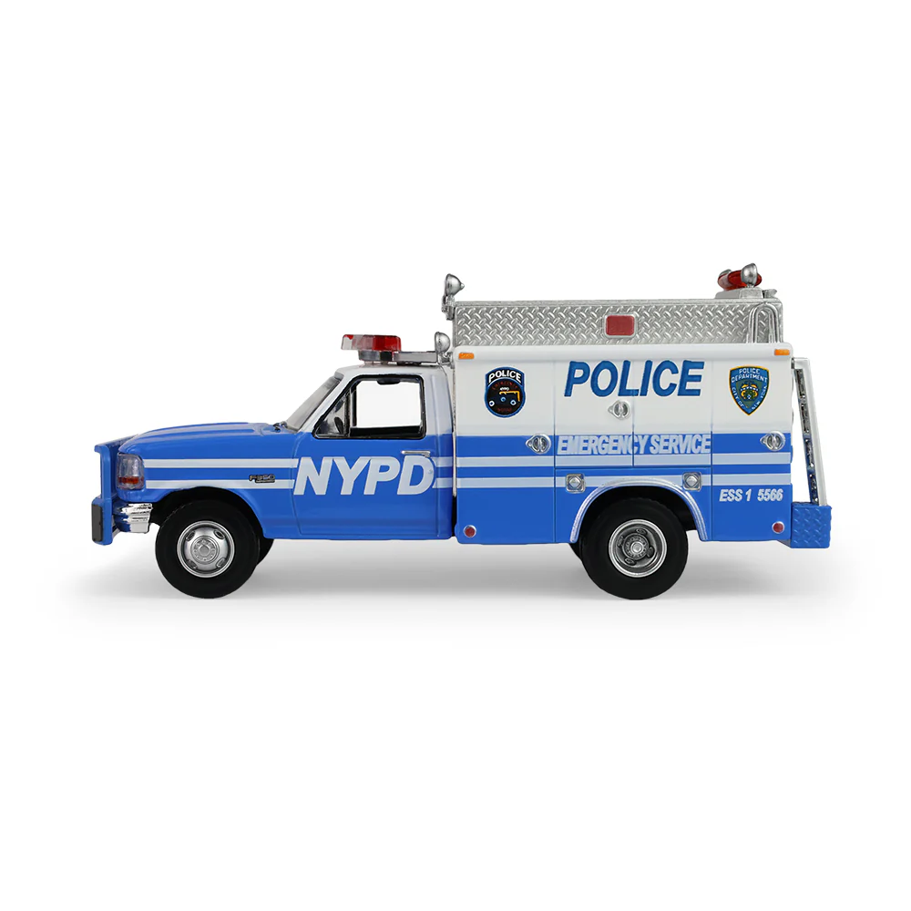 PRE-ORDER - 12 PACK 1995 Ford F-350 NYPD - Emergency Service (Hot Pursuit) Diecast 1:64 Scale Model - Greenlight 30583 - Image 8