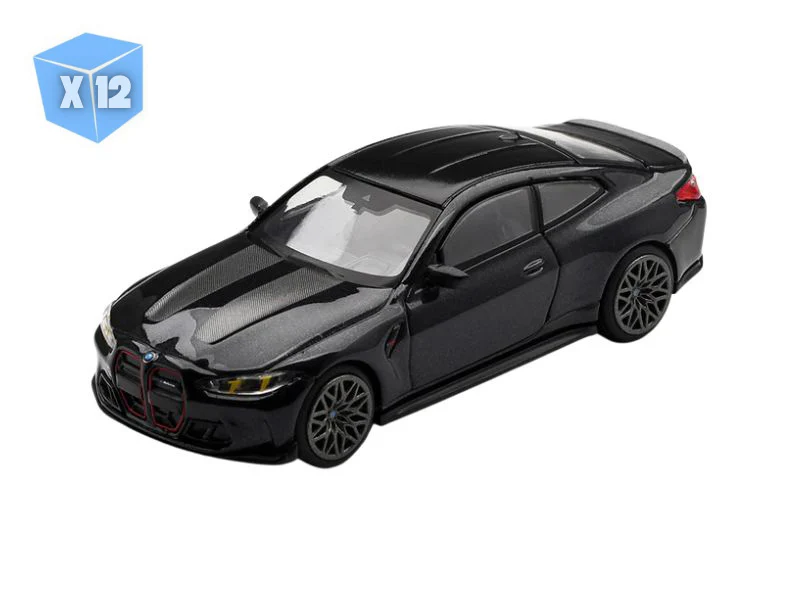 PRE-ORDER - 12 PACK BMW M4 CS Black Sapphire (Mini GT) Diecast 1:64 Scale Model - TSM MGT01213