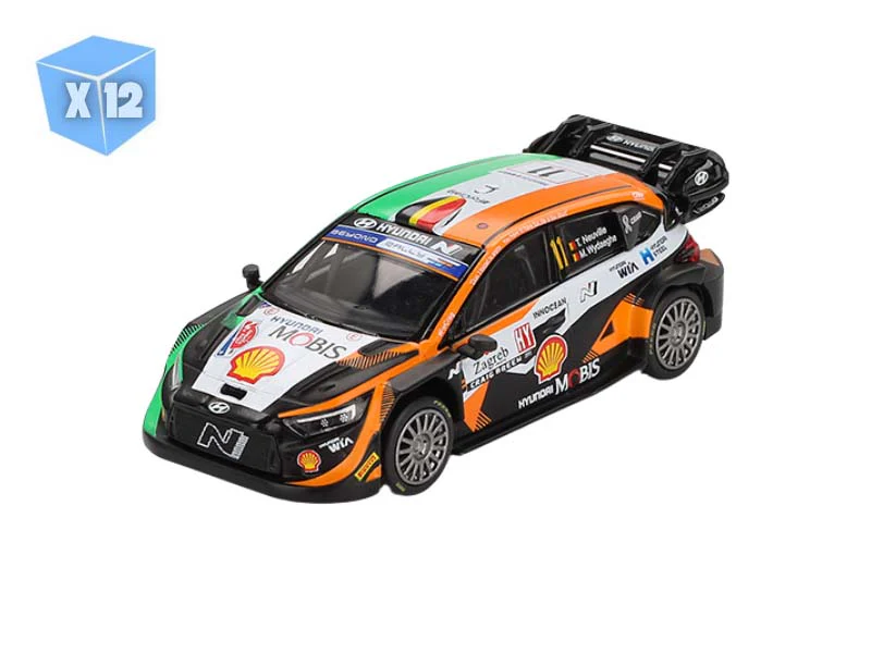 PRE-ORDER - 12 PACK Hyundai i20 N Rally1 #11 2023 Rally Croatia Power Stage Winner (Mini GT) Diecast 1:64 Scale Model - TSM MGT00972