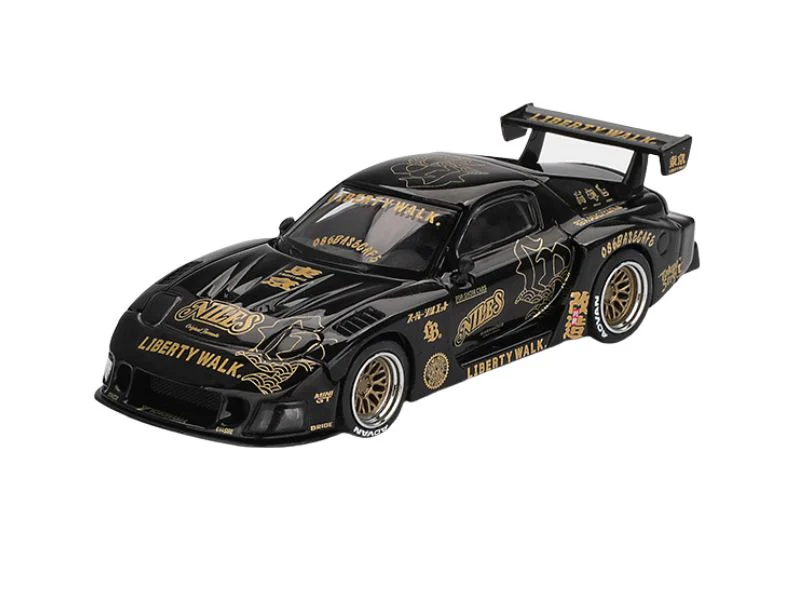 PRE-ORDER MAZDA RX-7 LB-Super Silhouette FD-NILES – Black (Mini GT) Diecast 1:64 Scale Model - TSM MGT01101