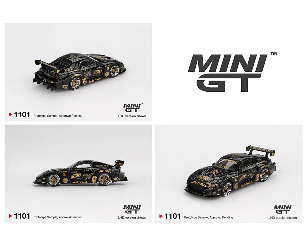 PRE-ORDER MAZDA RX-7 LB-Super Silhouette FD-NILES – Black (Mini GT) Diecast 1:64 Scale Model - TSM MGT01101 - Image 2