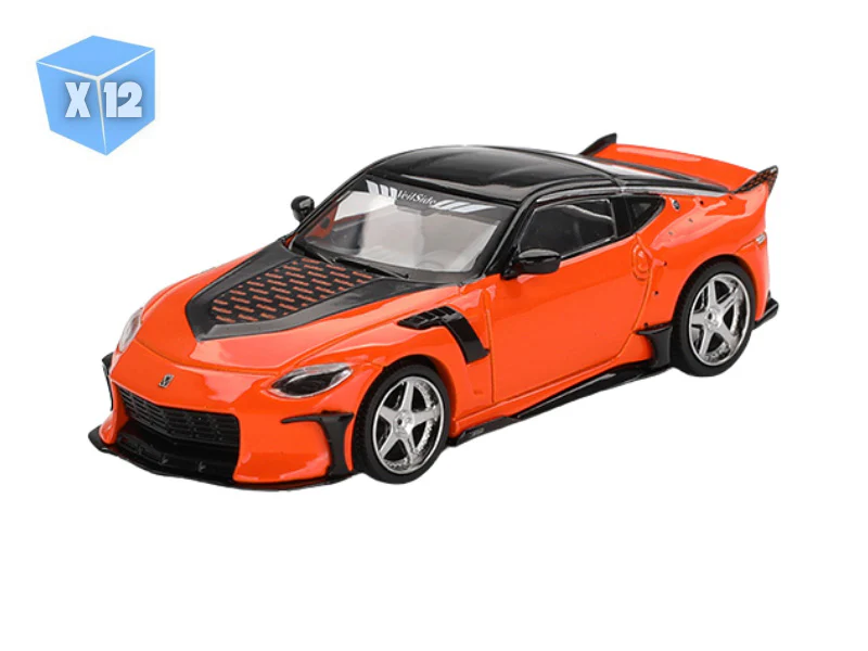 PRE-ORDER - 12 PACK Nissan Z VeilSide FFZ400 – Orange (Mini GT) Diecast 1:64 Scale Model - TSM MGT00989