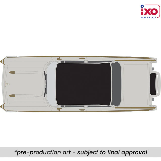 PRE-ORDER 1957 Chevrolet Bel Air - Lowrider - Gray Diecast 1:64 Scale Model - IXO IA64014 - Image 3