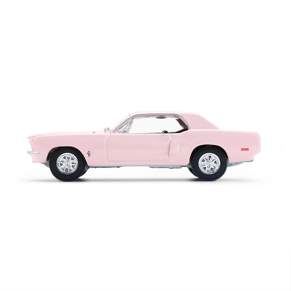 PRE-ORDER 1968 Ford Mustang Coupe - West Coast USA Special Edition Mustang – Hot Pink Diecast 1:64 Scale Model - Greenlight 30538 - Image 4