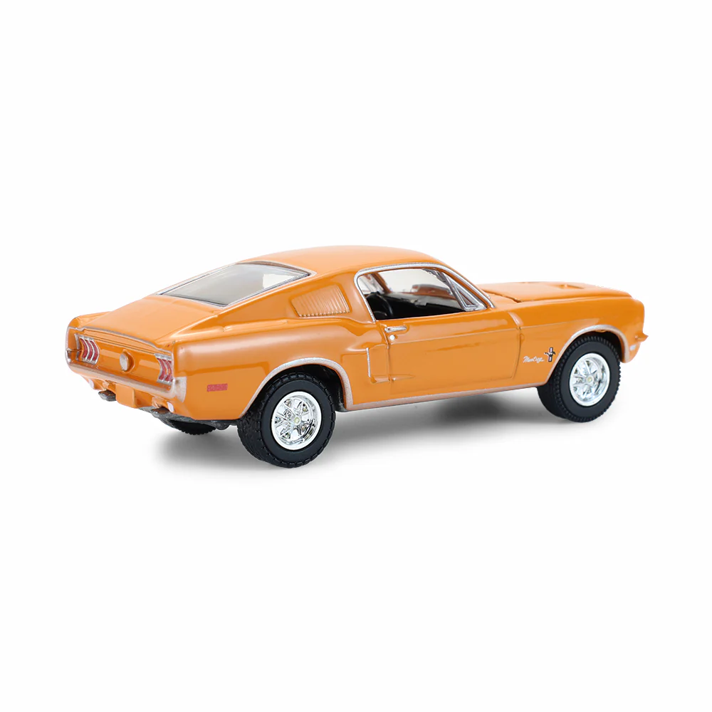PRE-ORDER 1968 Ford Mustang Coupe - West Coast USA Special Edition Mustang – Madagascar Orange Diecast 1:64 Scale Model - Greenlight 30539 - Image 4