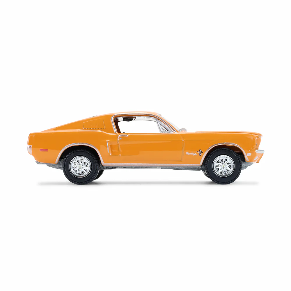 PRE-ORDER 1968 Ford Mustang Coupe - West Coast USA Special Edition Mustang – Madagascar Orange Diecast 1:64 Scale Model - Greenlight 30539 - Image 5
