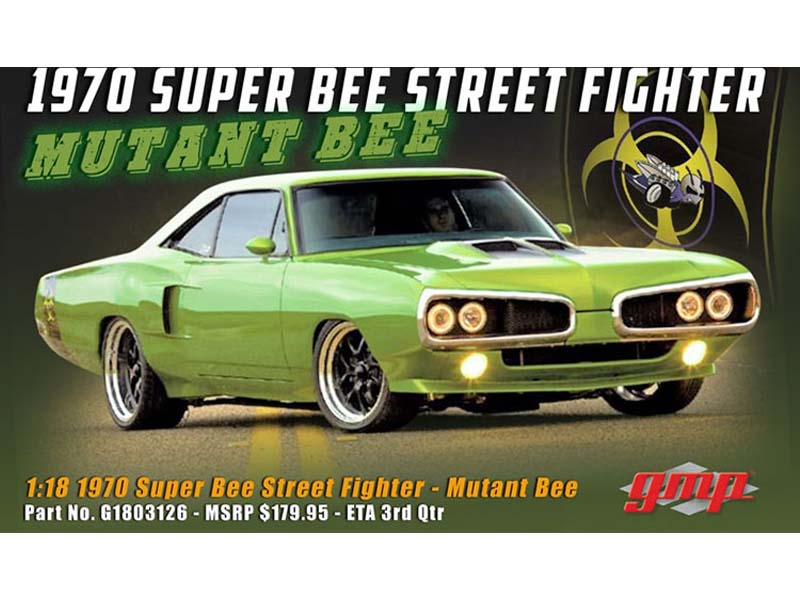PRE-ORDER 1970 Dodge Super Bee Street Fighter - Mutant Bee Diecast 1:18 Scale Model - ACME G1803126