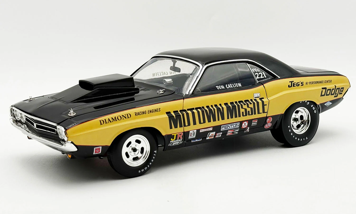 PRE-ORDER 1971 Dodge Challenger - Motown Missile Diecast 1:18 Scale Model - ACME A1806032 - Image 4