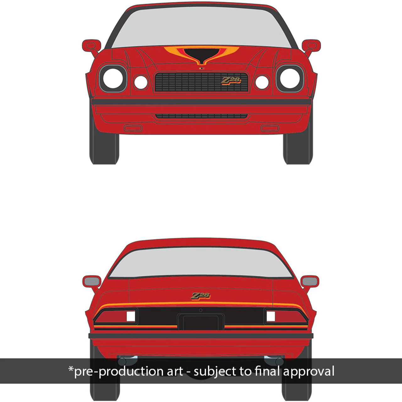 PRE-ORDER 1977 Chevrolet Camaro Z28 - Light Red Diecast 1:64 Scale Model - IXO America IA64010 - Image 2