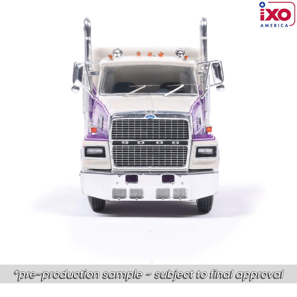 PRE-ORDER 1978 Ford LTL-9000 - Purple and Cream Diecast 1:64 Scale Model - IXO U64TR033 - Image 7