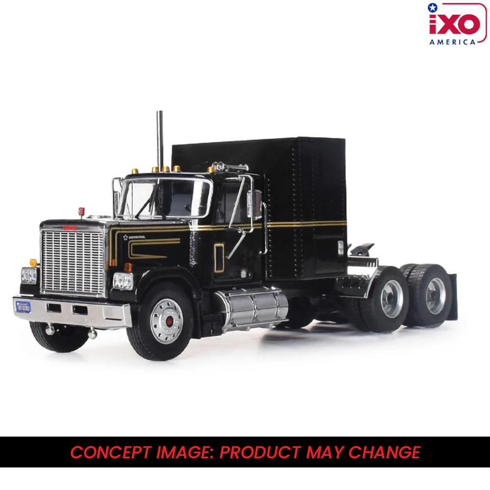 PRE-ORDER 1980 GMC General w/ Black and Gold Trailer Diecast 1:64 Scale Model - IXO U64TRTR008T - Image 2