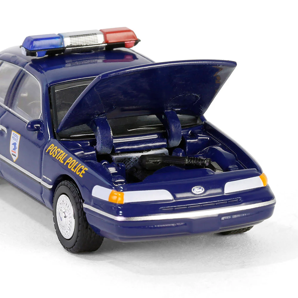 PRE-ORDER 1992 Ford Crown Victoria Police Interceptor - USPS Postal Police Diecast 1:64 Scale Model - Greenlight 30516 - Image 4