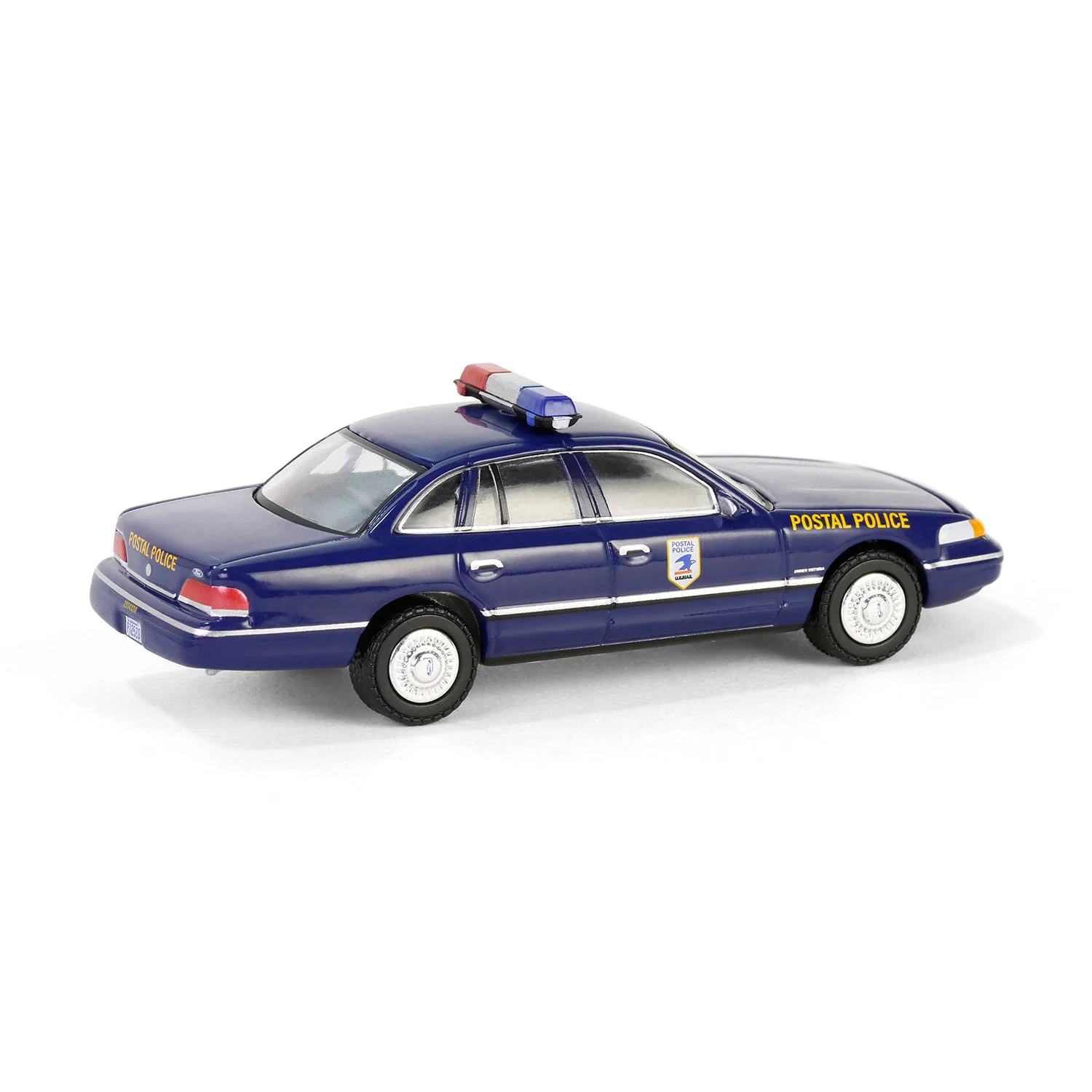 PRE-ORDER 1992 Ford Crown Victoria Police Interceptor - USPS Postal Police Diecast 1:64 Scale Model - Greenlight 30516 - Image 6