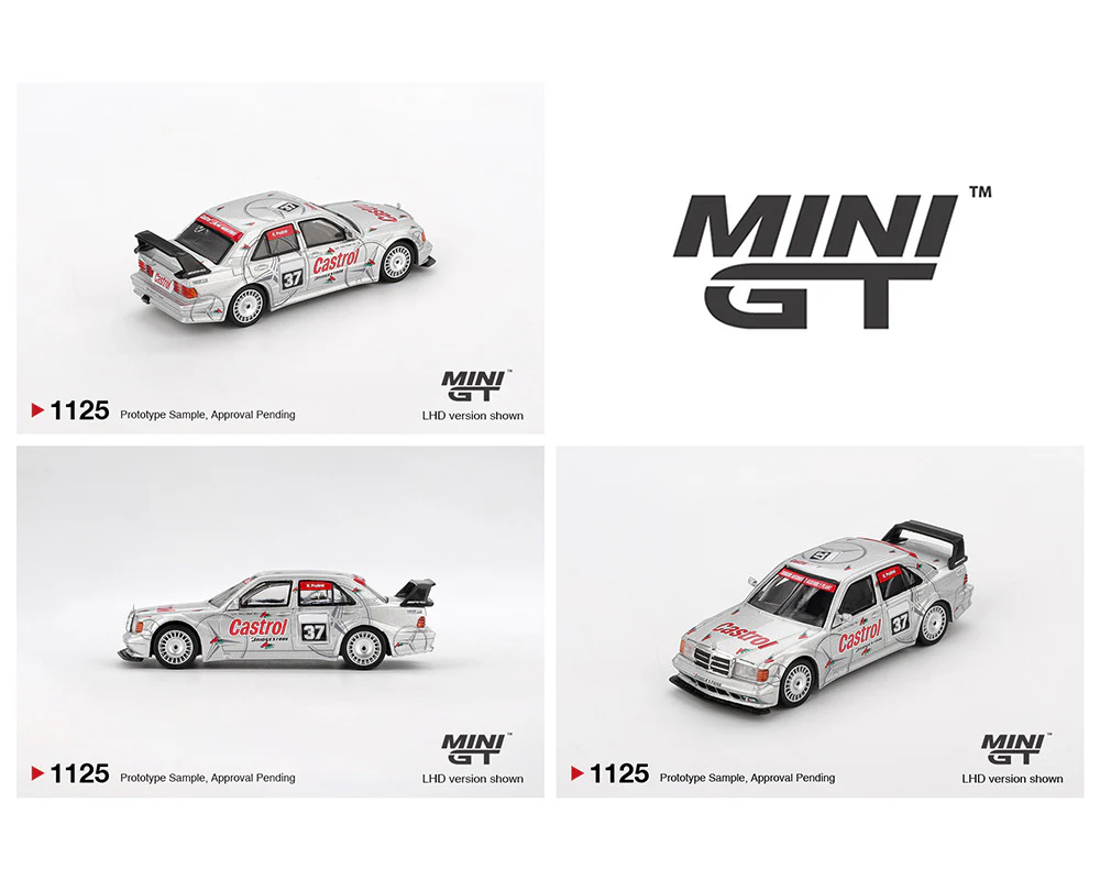 PRE-ORDER 1995 Mercedes-Benz 190E 2.5-16 Evolution II #37 SE Asia Touring Car Championship (Mini GT) Diecast 1:64 Scale Model - TSM MGT01125 - Image 2