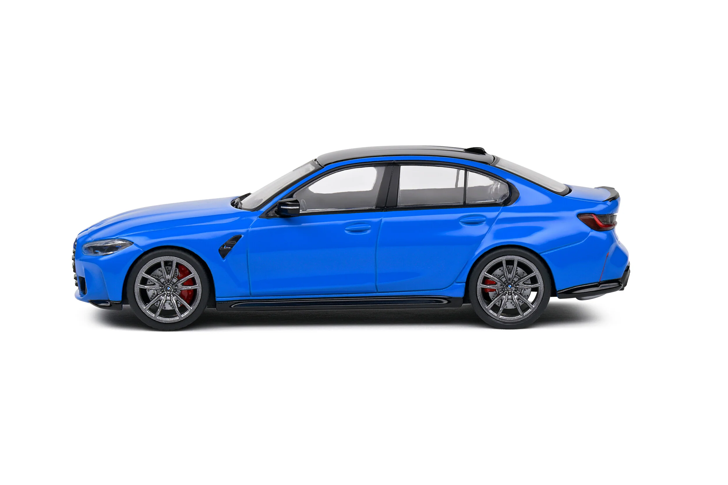 PRE-ORDER 2023 BMW G80 M3 Sedan - Santorini Blue Diecast 1:43 Scale Model - Solido S4315302 - Image 2