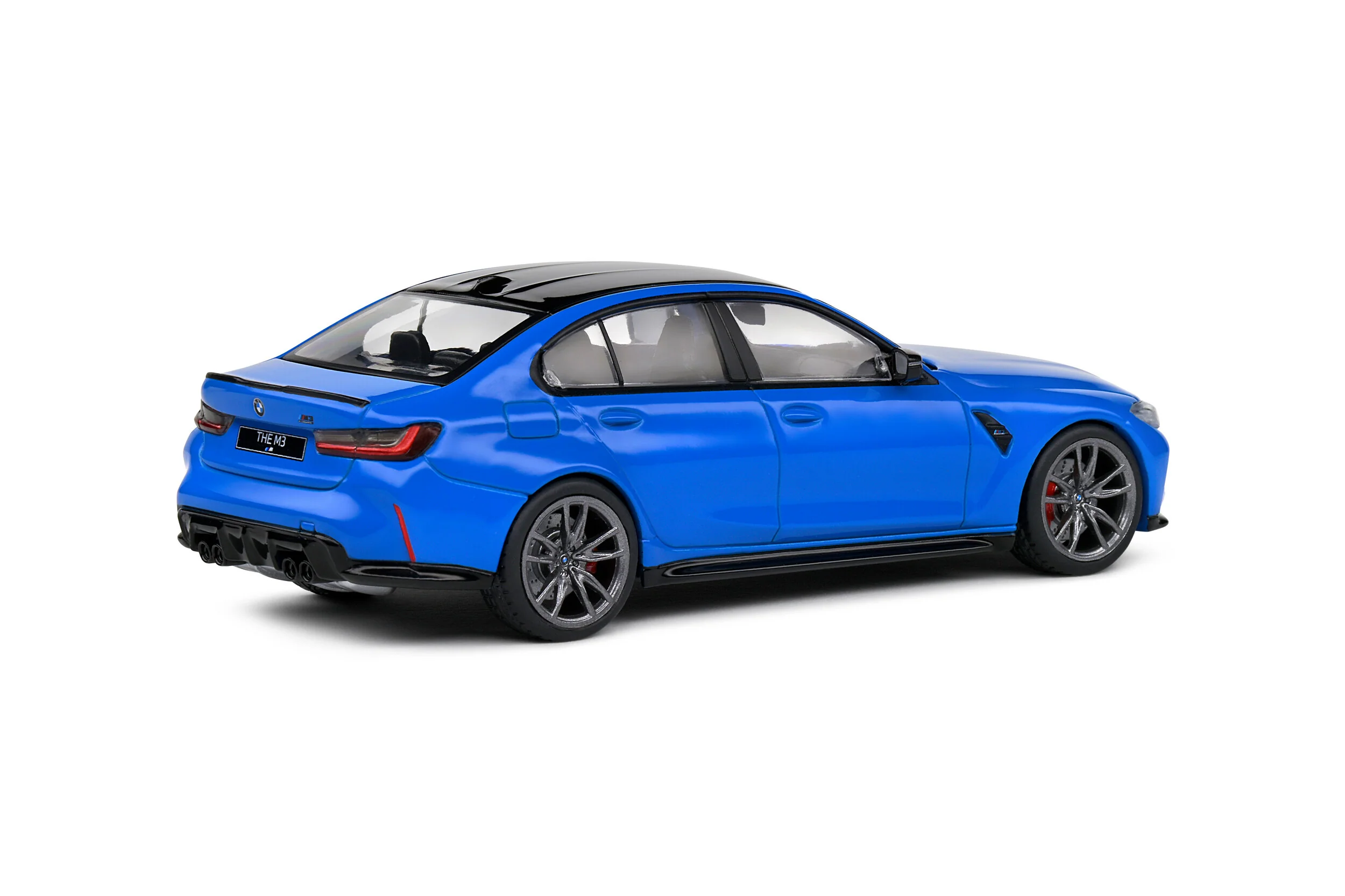 PRE-ORDER 2023 BMW G80 M3 Sedan - Santorini Blue Diecast 1:43 Scale Model - Solido S4315302 - Image 4