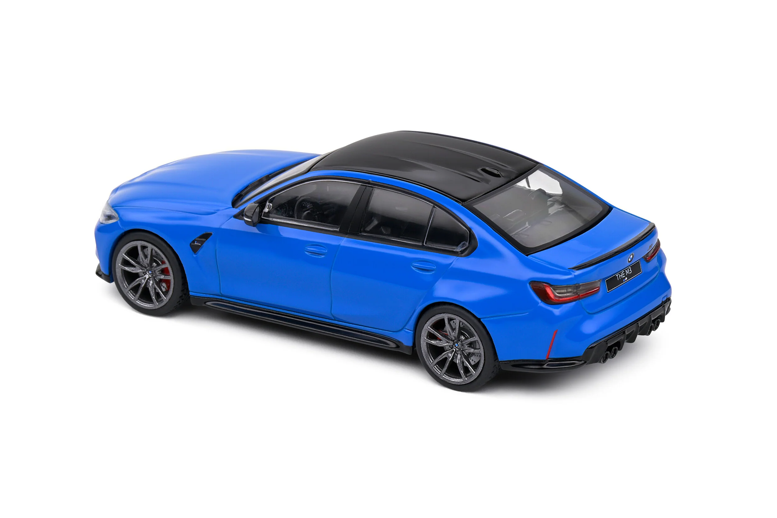 PRE-ORDER 2023 BMW G80 M3 Sedan - Santorini Blue Diecast 1:43 Scale Model - Solido S4315302 - Image 7