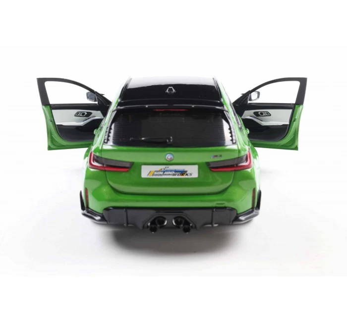 PRE-ORDER 2024 BMW M3 Touring w/ Performance Parts Green Metallic Diecast 1:18 Scale Model - Solido S1813703 - Image 5