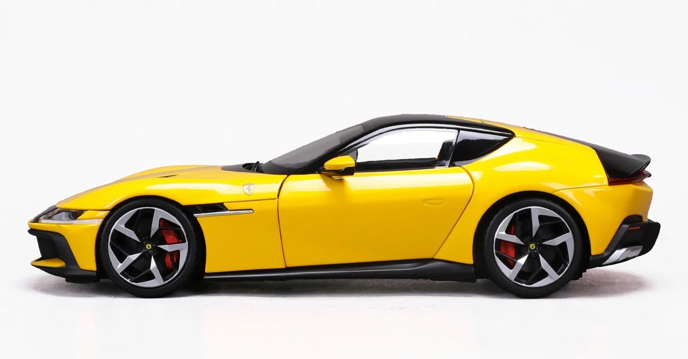 PRE-ORDER 2024 Ferrari 12Cilindri Giallo Modena Yellow Diecast 1:18 Scale Model - Polistil 18FE02014 - Image 2