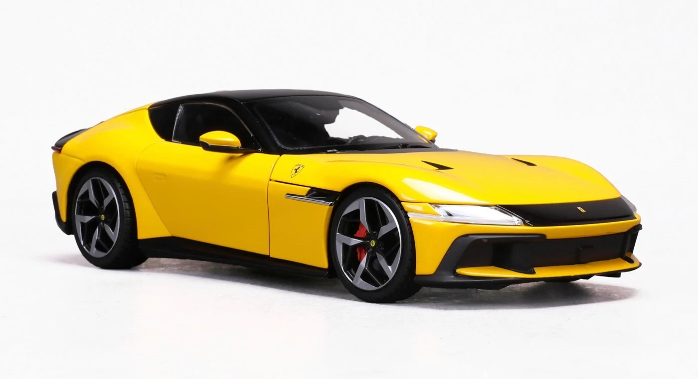 PRE-ORDER 2024 Ferrari 12Cilindri Giallo Modena Yellow Diecast 1:18 Scale Model - Polistil 18FE02014 - Image 5